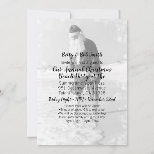 Kerstmis: kerstfeest kaart (Achterkant)