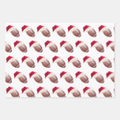 Kerstmis: kerstfeestdag met Football Inpakpapier Vel (Voorkant 3)