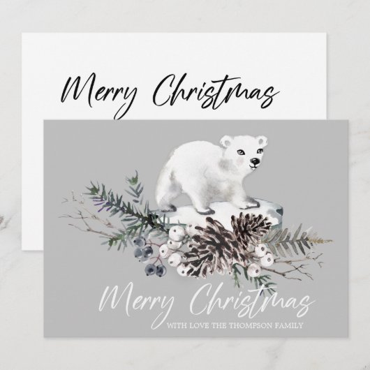 Kerstmis kerstkaart  (Voorkant / Achterkant)