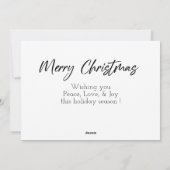 Kerstmis kerstkaart  (Achterkant)