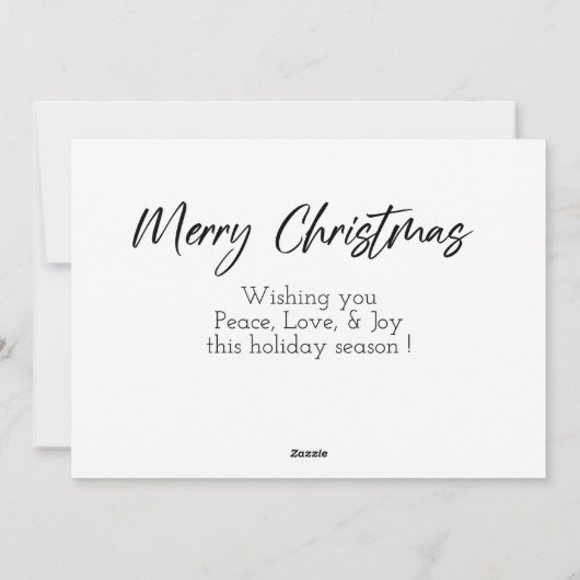 Kerstmis kerstkaart  (Achterkant)