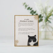 Kerstmis - kerstkaart kaart (Staand voorkant)