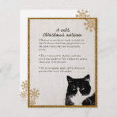 Kerstmis - kerstkaart kaart (Voorkant / Achterkant)