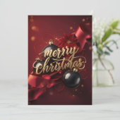 Kerstmis kerstkaarten  feestdagenkaart (Staand voorkant)