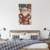 Kerstmis, kerstkerstkerstkerstkerstkerstman met De Canvas Afdruk (Insitu (Slaapkamer))