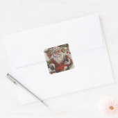 Kerstmis, kerstkerstkerstkerstkerstkerstman met De Vierkante Sticker (Envelop)