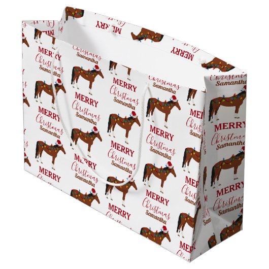 Kerstmis kerstkerstkerstkerstmis groot cadeauzakje (Achterkant Gekanteld)