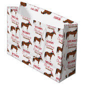 Kerstmis kerstkerstkerstkerstmis groot cadeauzakje (Voorkant Gekanteld)