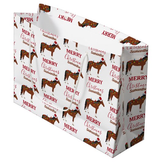 Kerstmis kerstkerstkerstkerstmis groot cadeauzakje (Voorkant Gekanteld)