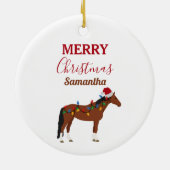 Kerstmis kerstkerstkerstkerstmis keramisch ornament (Achterkant)