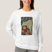 Kerstmis: kerstkerstman op Noordpool T-shirt (Voorkant)