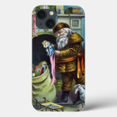 Kerstmis, kerstkerstmannetjes met speelgoed Case-Mate iPhone case (Achterkant)