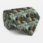 Kerstmis, kerstkerstmannetjes met speelgoed stropdas (Opgerold)