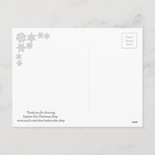 Kerstmis Kerstklokken Rode Vakantie Ansichtkaart Feestdagenkaart (Achterkant)