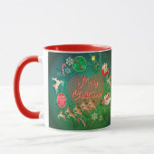 Kerstmis Kerstkrans  Mok (Links)