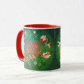 Kerstmis Kerstkrans  Mok (Voorkant links)