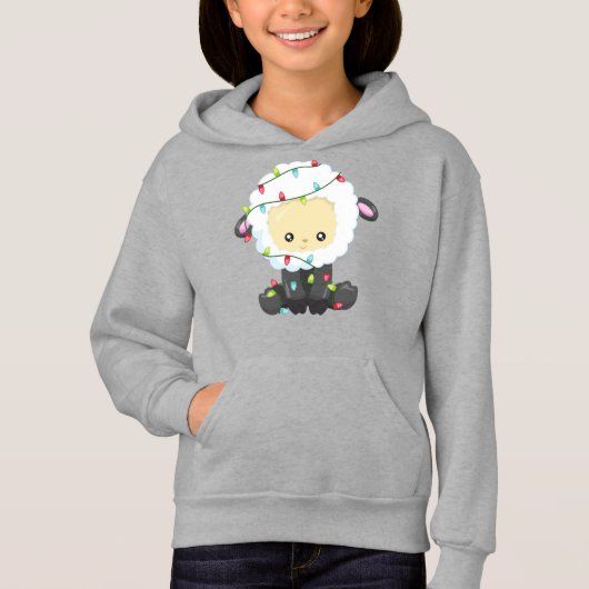 Kerstmis, kerstlampjes, juffelschapen (Voorkant)