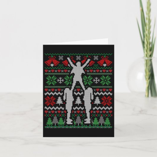 Kerstmis Kerstleider Cadeau Kaart (Voorkant)
