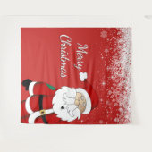 Kerstmis Kerstman Achtergrond, Fotorekwisiet Wandkleed (Voorkant (horizontaal))