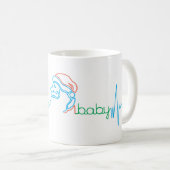 Kerstmis Kerstman Baby Hartslag 11 oz Koffiemok (Voorkant rechts)