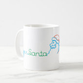 Kerstmis Kerstman Baby Hartslag 11 oz Koffiemok (Voorkant links)