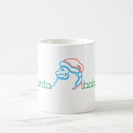 Kerstmis Kerstman Baby Hartslag 11 oz Koffiemok (Center)