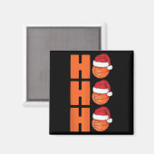 Kerstmis Kerstman Basketbal Kerstmis Magneet (Voorkant / Achterkant)