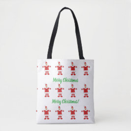 Kerstmis Kerstman Boodschappentas Tote Bag