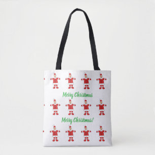 Kerstmis Kerstman Boodschappentas Tote Bag