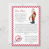 Kerstmis Kerstman Brief Noordpool Kaart (Voorkant)