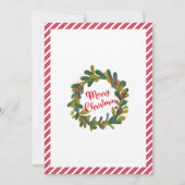 Kerstmis Kerstman Brief Noordpool Kaart (Achterkant)