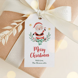 Kerstmis Kerstman Cadeaubijslags Cadeaulabel