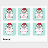 Kerstmis Kerstman Cadeautag Stickers (Vel)