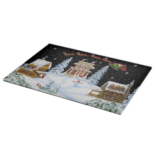 Kerstmis, Kerstman, Claus, snijden, karton, rendie Snijplank (Hoek)