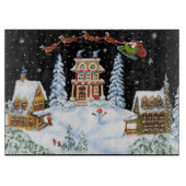 Kerstmis, Kerstman, Claus, snijden, karton, rendie Snijplank (Voorkant)