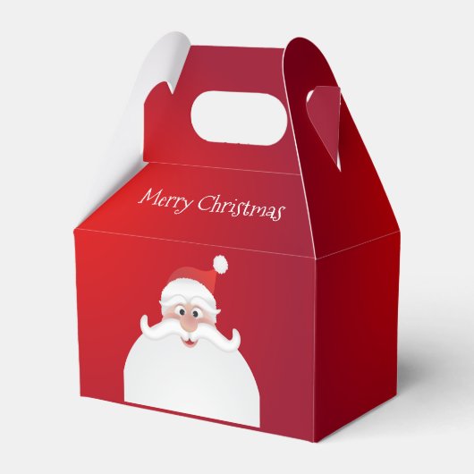 Kerstmis Kerstman Gable Favor Doos Bedankdoosjes (Voorkant Zijde)