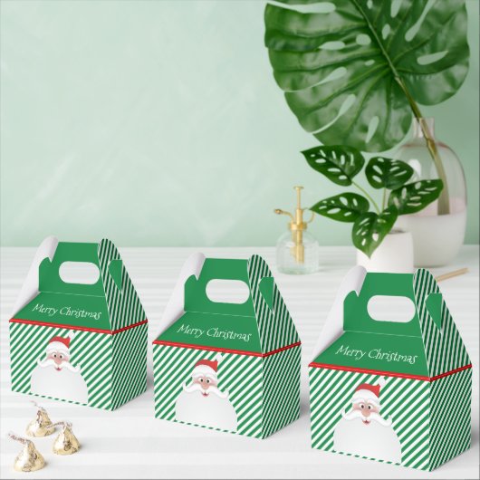 Kerstmis Kerstman Gable Favor Doos Bedankdoosjes (Meervoudige)