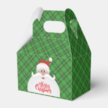 Kerstmis Kerstman Gable Favor Doos