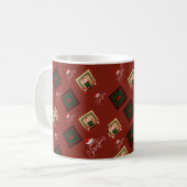 Kerstmis Kerstman & Geschenkdoos Patroon Mok (Voorkant links)