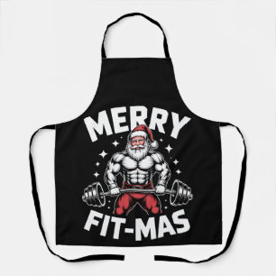 Kerstmis Kerstman Gewichtheffen Gym Schort