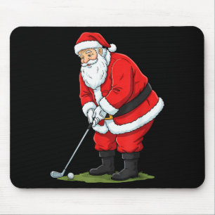 Kerstmis Kerstman Golf Golfer Xmas Grappige Kerstm Muismat