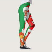 Kerstmis Kerstman Groene Leggings (Rechts)