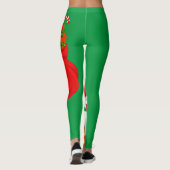 Kerstmis Kerstman Groene Leggings (Achterkant)