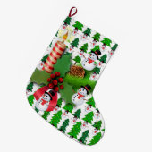 Kerstmis, kerstman grote kerstsok (Voorkant (Hangend))