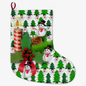 Kerstmis, kerstman grote kerstsok (Voorkant)