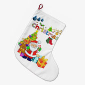 Kerstmis, kerstman grote kerstsok (Voorkant (Hangend))