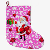 Kerstmis, kerstman grote kerstsok (Voorkant)