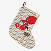 Kerstmis, kerstman grote kerstsok (Voorkant (Hangend))