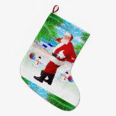 Kerstmis, kerstman grote kerstsok (Voorkant (Hangend))