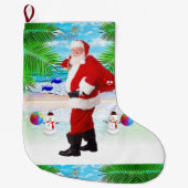 Kerstmis, kerstman grote kerstsok (Voorkant)